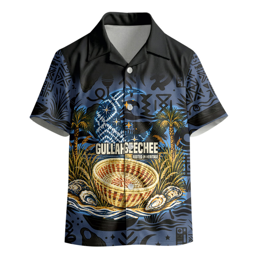 African American Gullah Geechee Kid Hawaiian Shirt African Diaspora Sweetgrass Basket Coastal