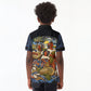 African American Gullah Geechee Kid Polo Shirt African Diaspora Sweetgrass Basket Coastal