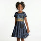 African American Gullah Geechee Kid Short Sleeve Dress African Diaspora Sweetgrass Basket Coastal