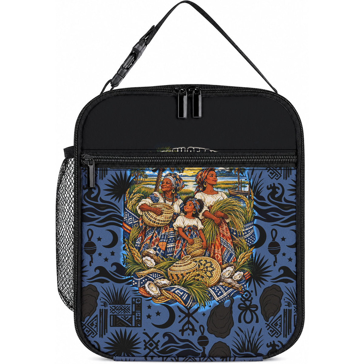 African American Gullah Geechee Lunch Bag African Diaspora Sweetgrass Basket Coastal