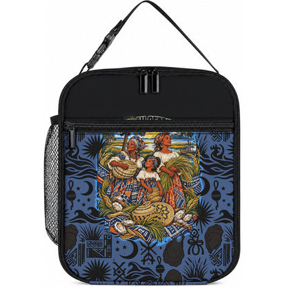 African American Gullah Geechee Lunch Bag African Diaspora Sweetgrass Basket Coastal