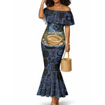 African American Gullah Geechee Mermaid Dress African Diaspora Sweetgrass Basket Coastal