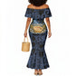 African American Gullah Geechee Mermaid Dress African Diaspora Sweetgrass Basket Coastal