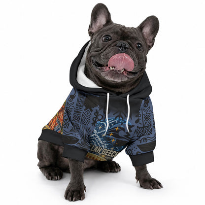 African American Gullah Geechee Pet Hoodie African Diaspora Sweetgrass Basket Coastal