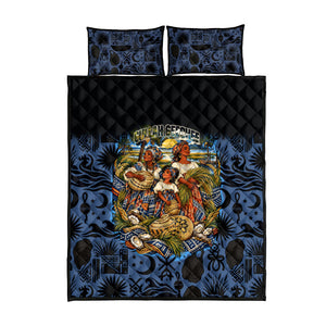 African American Gullah Geechee Quilt Bed Set African Diaspora Sweetgrass Basket Coastal