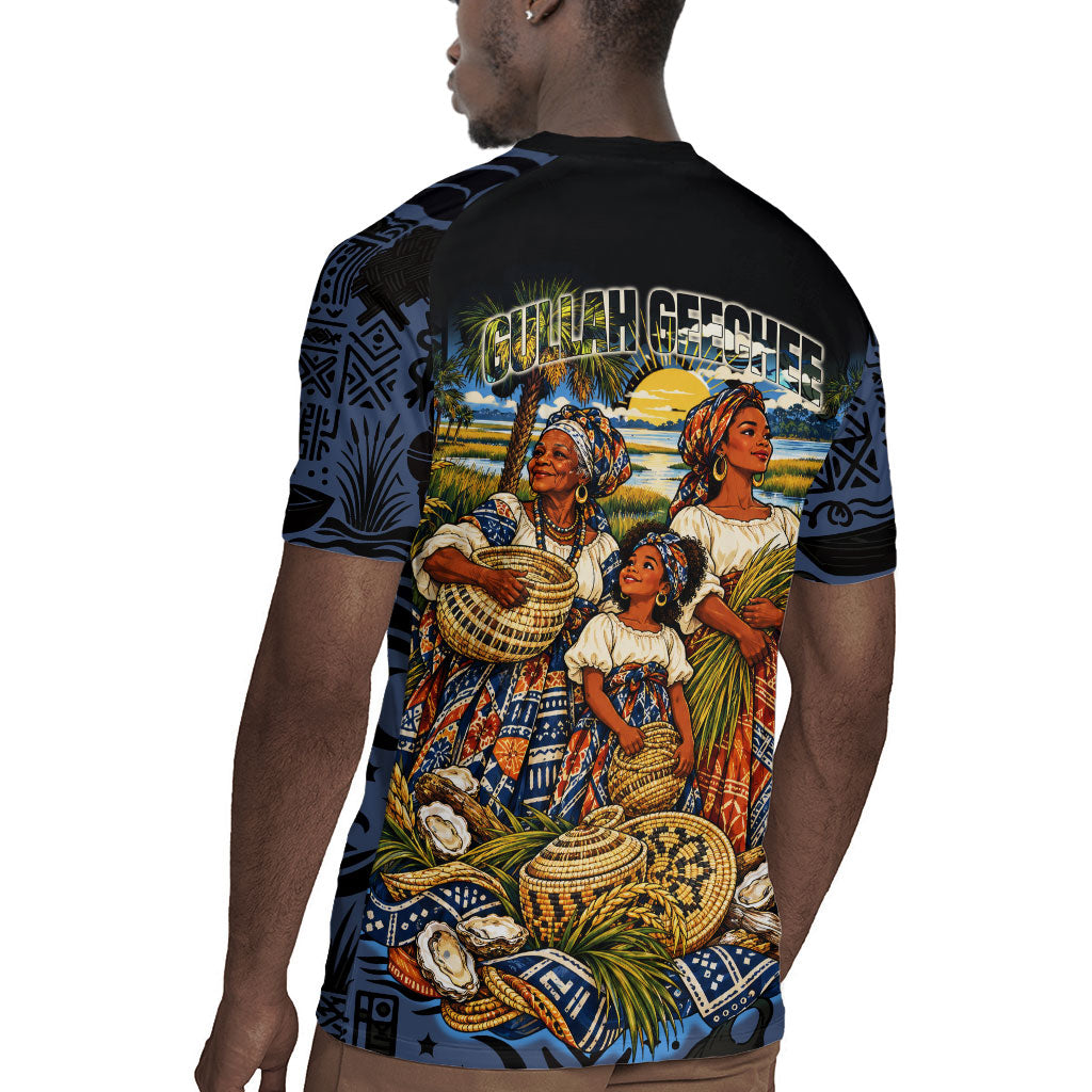 African American Gullah Geechee Rugby Jersey African Diaspora Sweetgrass Basket Coastal
