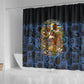 African American Gullah Geechee Shower Curtain African Diaspora Sweetgrass Basket Coastal