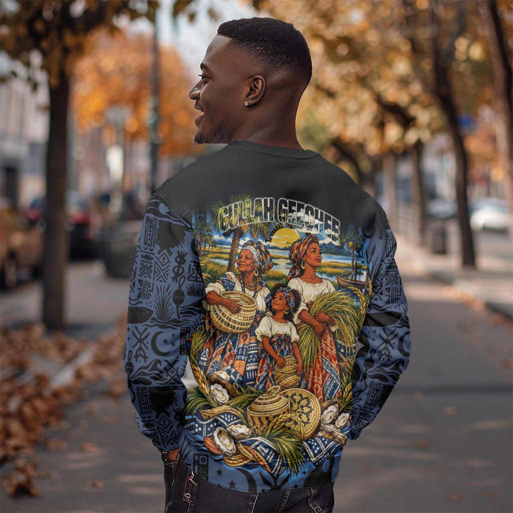 African American Gullah Geechee Sweatshirt African Diaspora Sweetgrass Basket Coastal