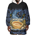 African American Gullah Geechee Wearable Blanket Hoodie African Diaspora Sweetgrass Basket Coastal