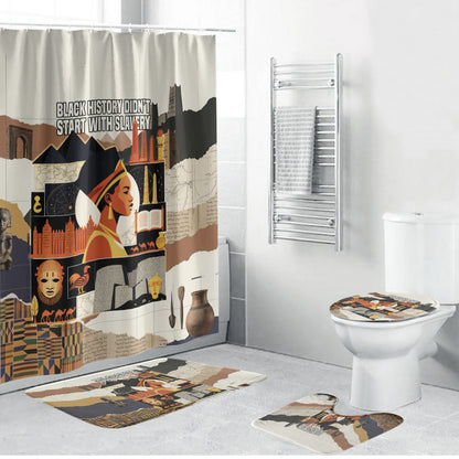 Black History Didn't Start With Slavery Bathroom Set African Heritage Ancient Egypt Civilizations