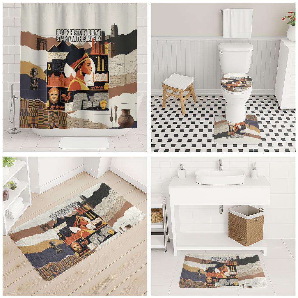 Black History Didn't Start With Slavery Bathroom Set African Heritage Ancient Egypt Civilizations
