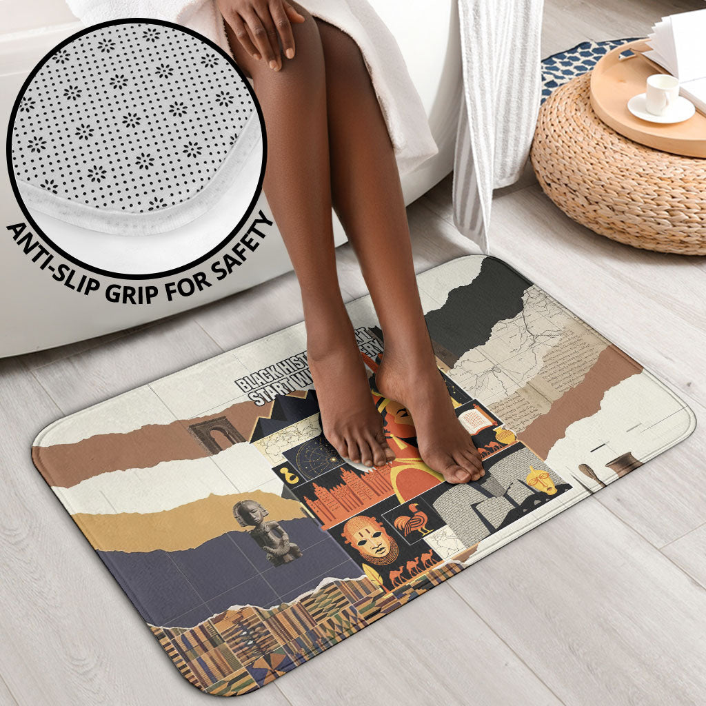 Black History Didn't Start With Slavery Bathroom Set African Heritage Ancient Egypt Civilizations