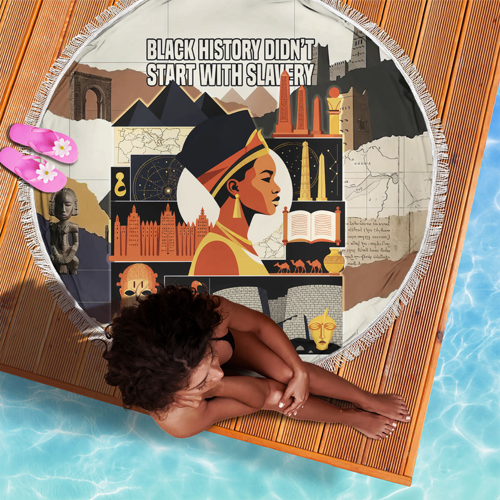Black History Didn't Start With Slavery Beach Blanket African Heritage Ancient Egypt Civilizations