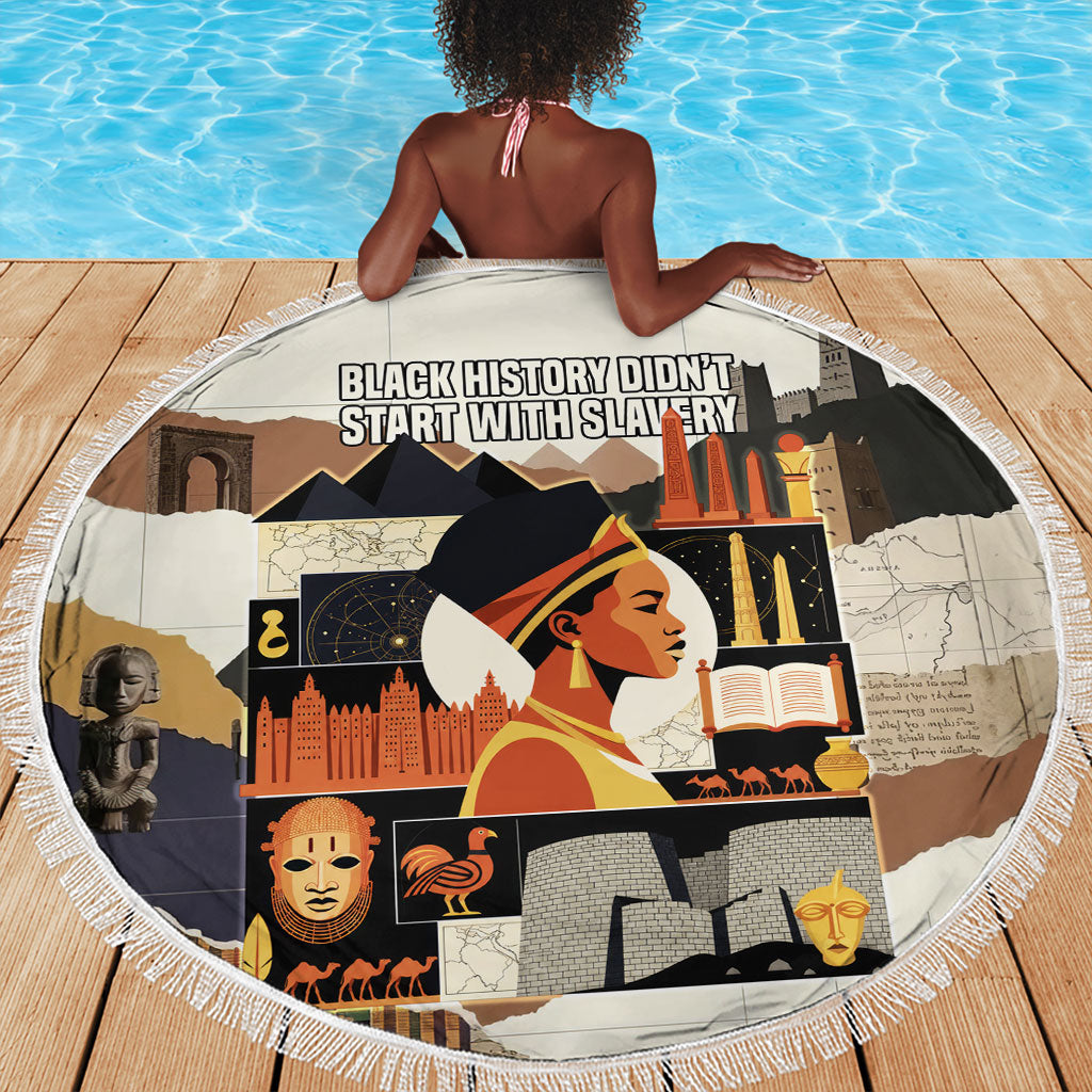 Black History Didn't Start With Slavery Beach Blanket African Heritage Ancient Egypt Civilizations
