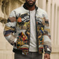 Black History Didn't Start With Slavery Bomber Puffer Jacket African Heritage Ancient Egypt Civilizations