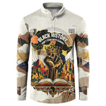 Black History Didn't Start With Slavery Button Sweatshirt African Heritage Ancient Egypt Civilizations
