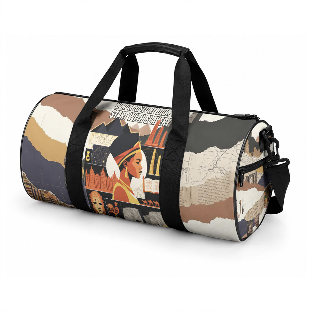 Black History Didn't Start With Slavery Duffle Bag African Heritage Ancient Egypt Civilizations
