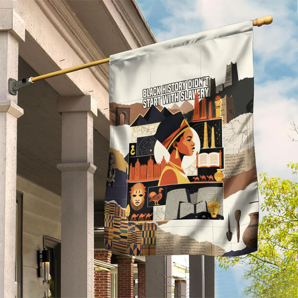 Black History Didn't Start With Slavery Garden Flag African Heritage Ancient Egypt Civilizations