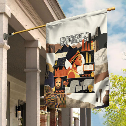 Black History Didn't Start With Slavery Garden Flag African Heritage Ancient Egypt Civilizations