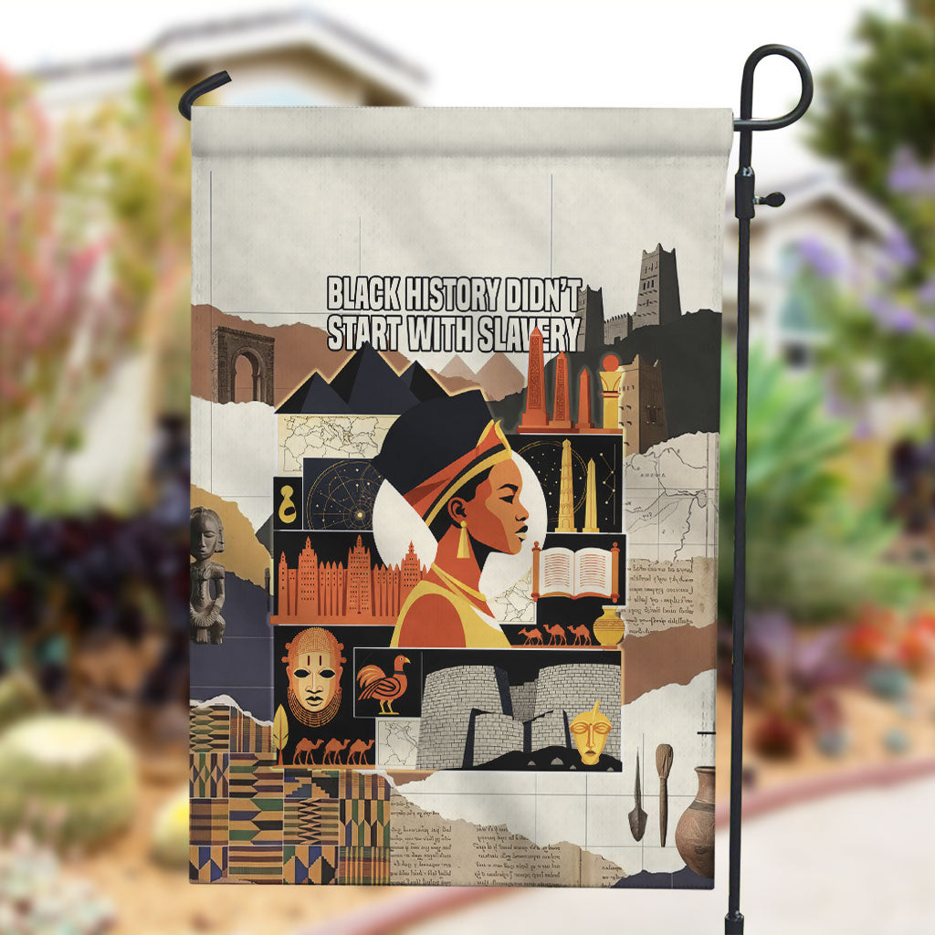 Black History Didn't Start With Slavery Garden Flag African Heritage Ancient Egypt Civilizations