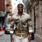 Black History Didn't Start With Slavery Long Sleeve Button Shirt African Heritage Ancient Egypt Civilizations
