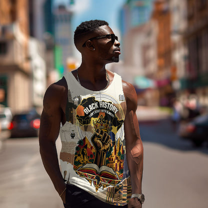 Black History Didn't Start With Slavery Men Tank Top African Heritage Ancient Egypt Civilizations