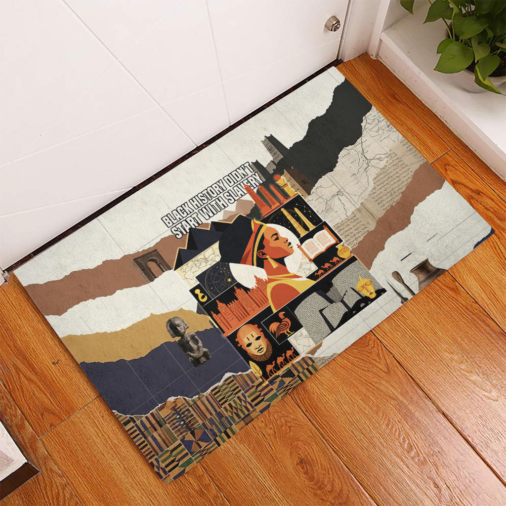 Black History Didn't Start With Slavery Rubber Doormat African Heritage Ancient Egypt Civilizations