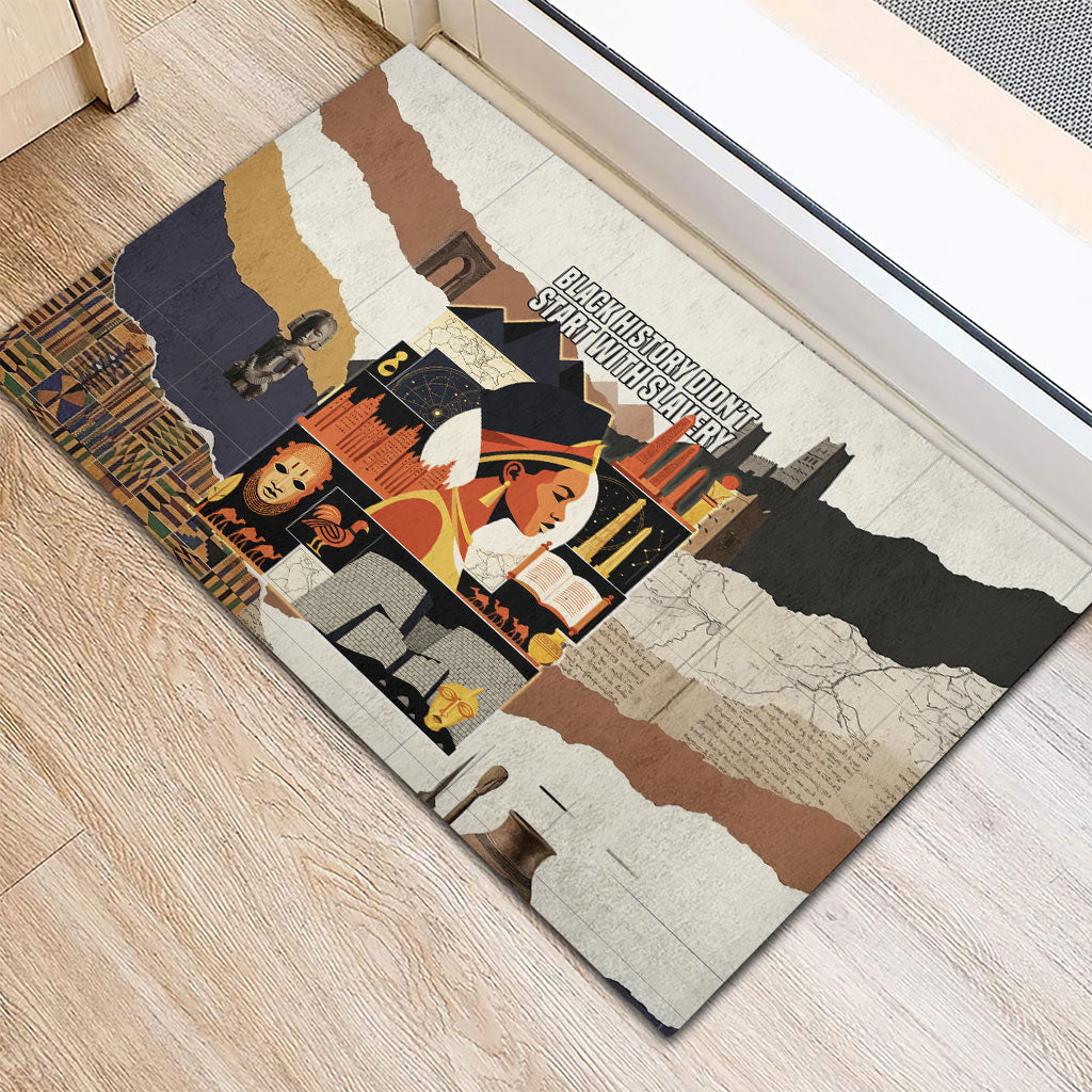 Black History Didn't Start With Slavery Rubber Doormat African Heritage Ancient Egypt Civilizations