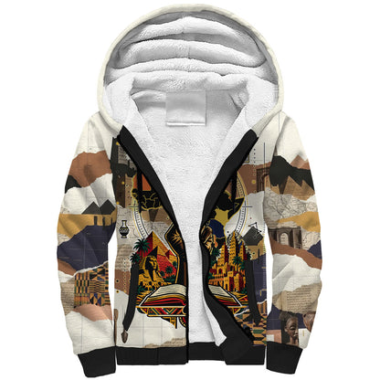 Black History Didn't Start With Slavery Sherpa Hoodie African Heritage Ancient Egypt Civilizations