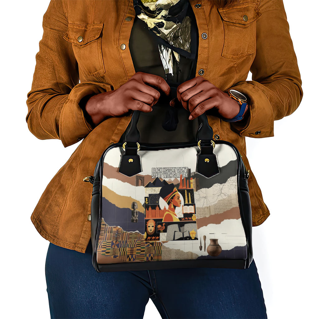 Black History Didn't Start With Slavery Shoulder Handbag African Heritage Ancient Egypt Civilizations