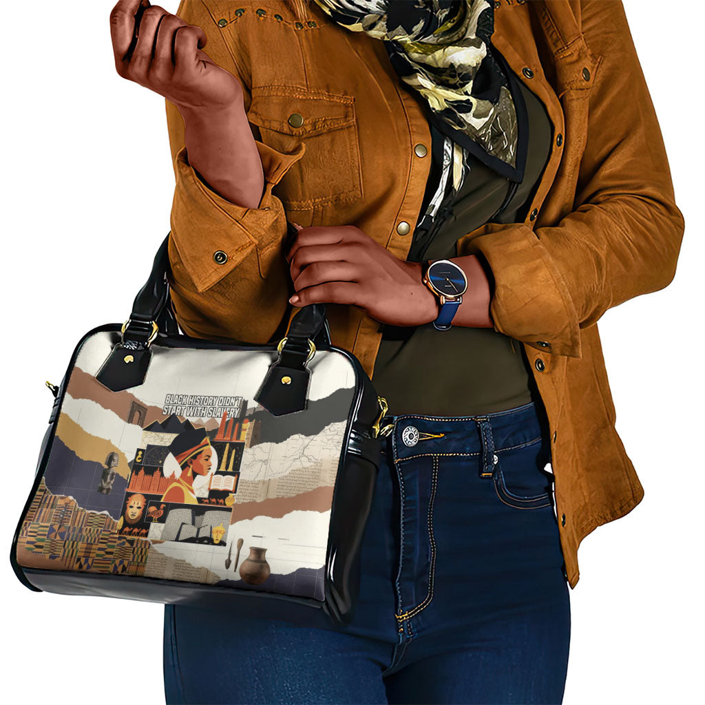 Black History Didn't Start With Slavery Shoulder Handbag African Heritage Ancient Egypt Civilizations