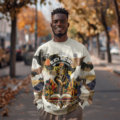 Black History Didn't Start With Slavery Sweatshirt African Heritage Ancient Egypt Civilizations