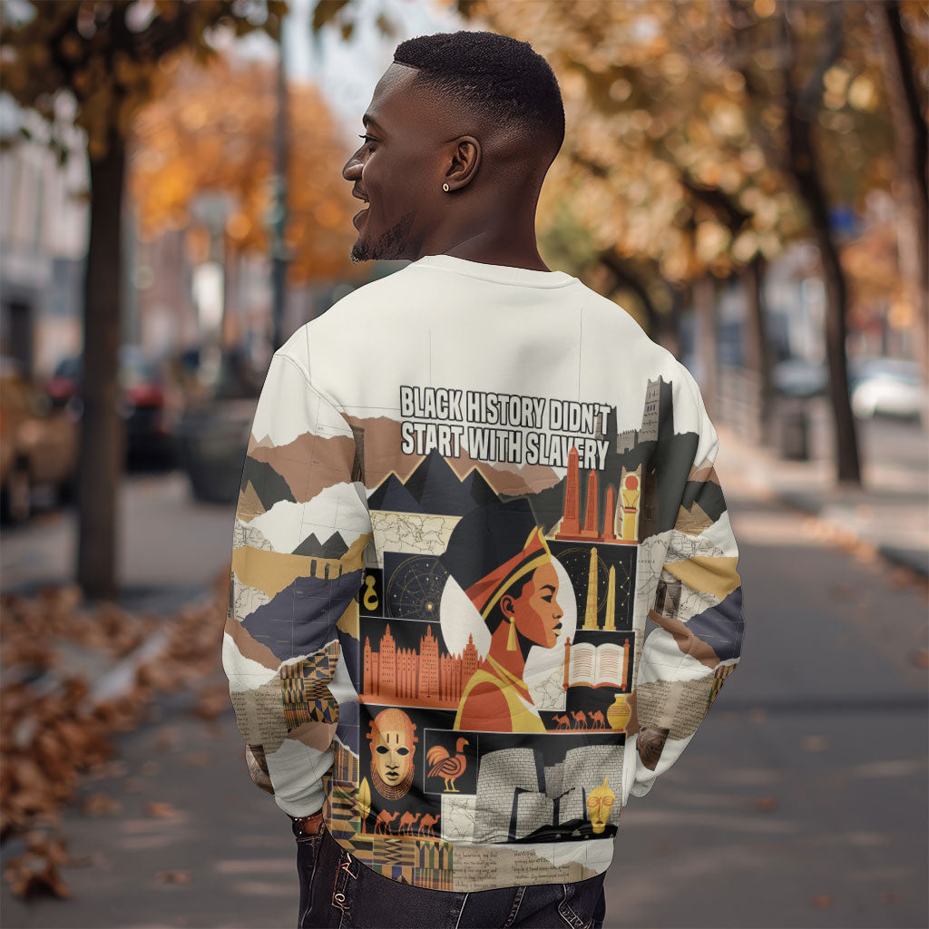 Black History Didn't Start With Slavery Sweatshirt African Heritage Ancient Egypt Civilizations