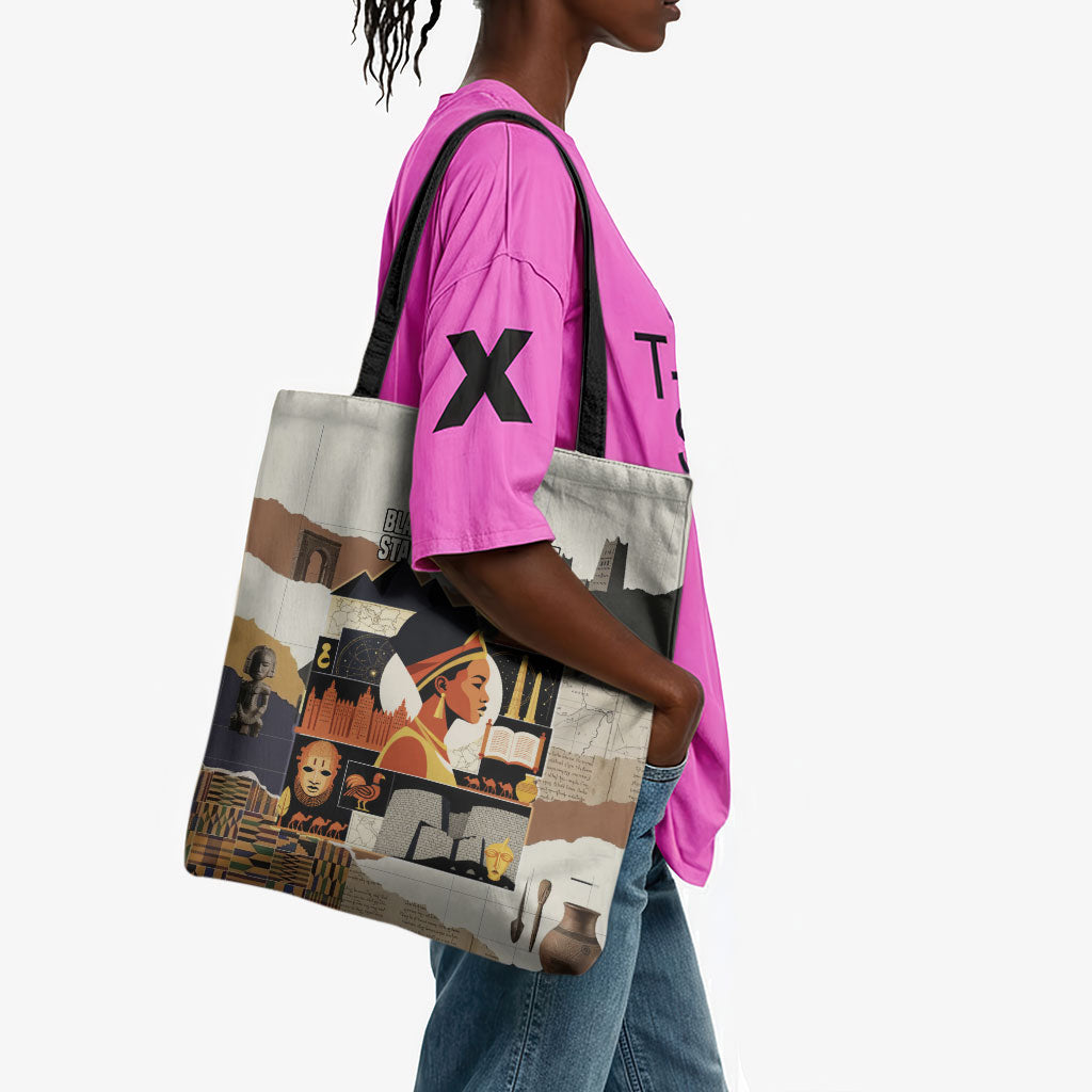 Black History Didn't Start With Slavery Tote Bag African Heritage Ancient Egypt Civilizations