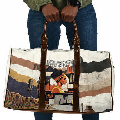 Black History Didn't Start With Slavery Travel Bag African Heritage Ancient Egypt Civilizations