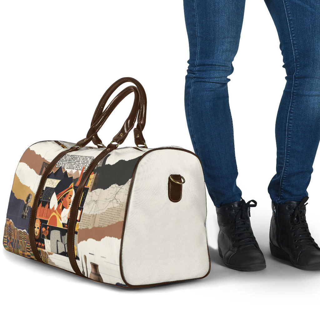 Black History Didn't Start With Slavery Travel Bag African Heritage Ancient Egypt Civilizations
