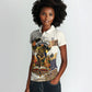Black History Didn't Start With Slavery Women Polo Shirt African Heritage Ancient Egypt Civilizations