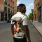Black History Didn't Start With Slavery Zipper Polo Shirt African Heritage Ancient Egypt Civilizations