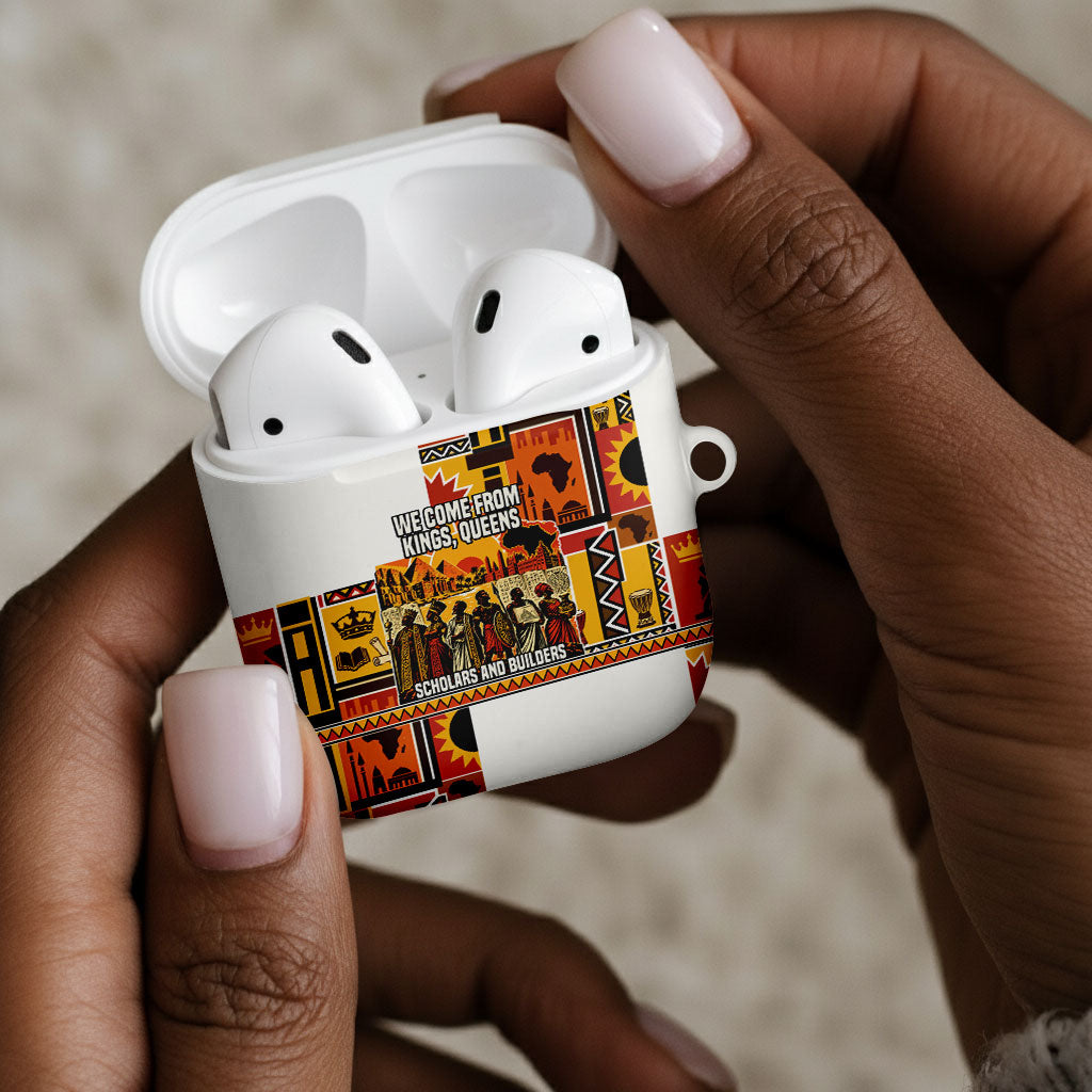 Black History Didn't Start With Slavery AirPods Case Pan African Ancient Kings Queens