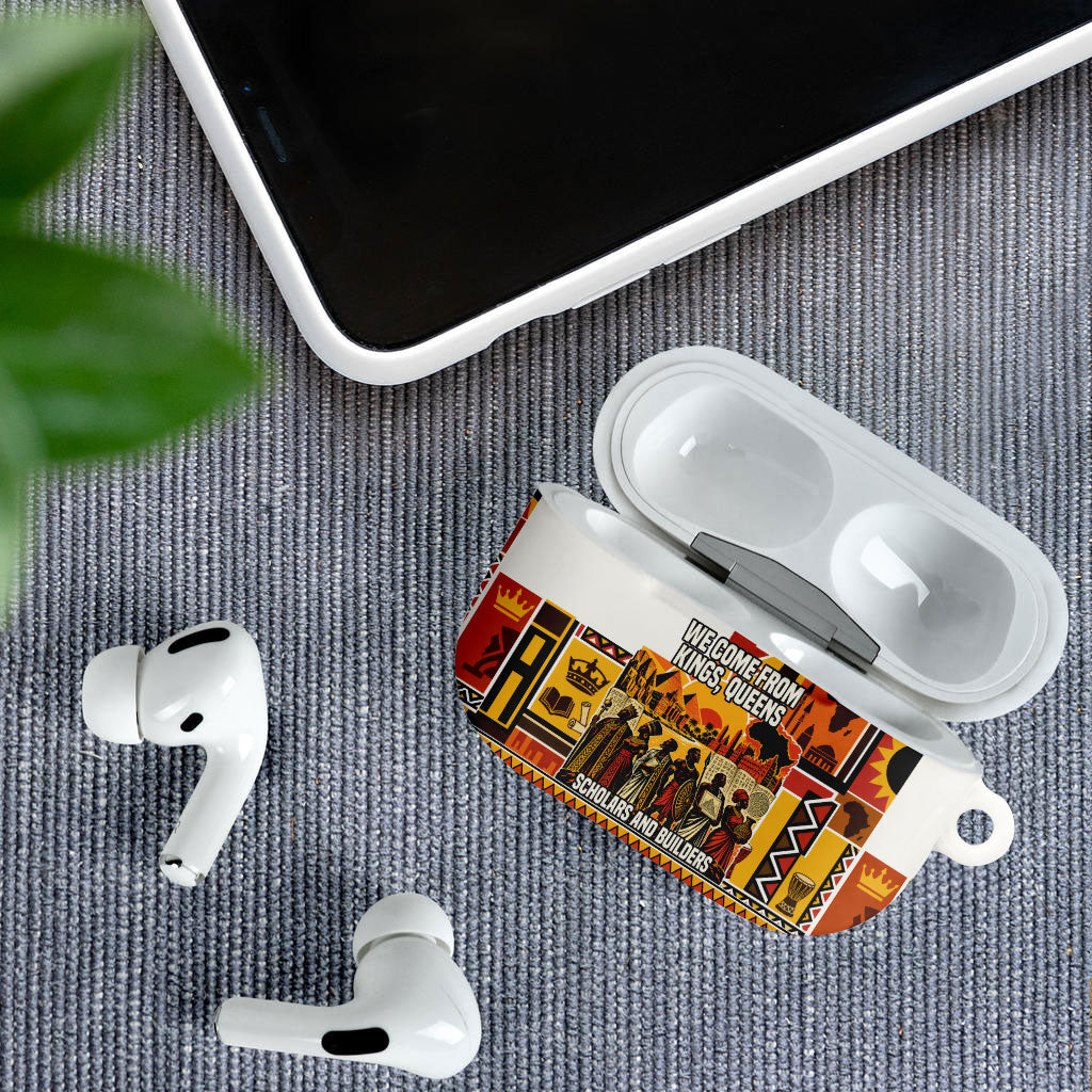 Black History Didn't Start With Slavery AirPods Case Pan African Ancient Kings Queens