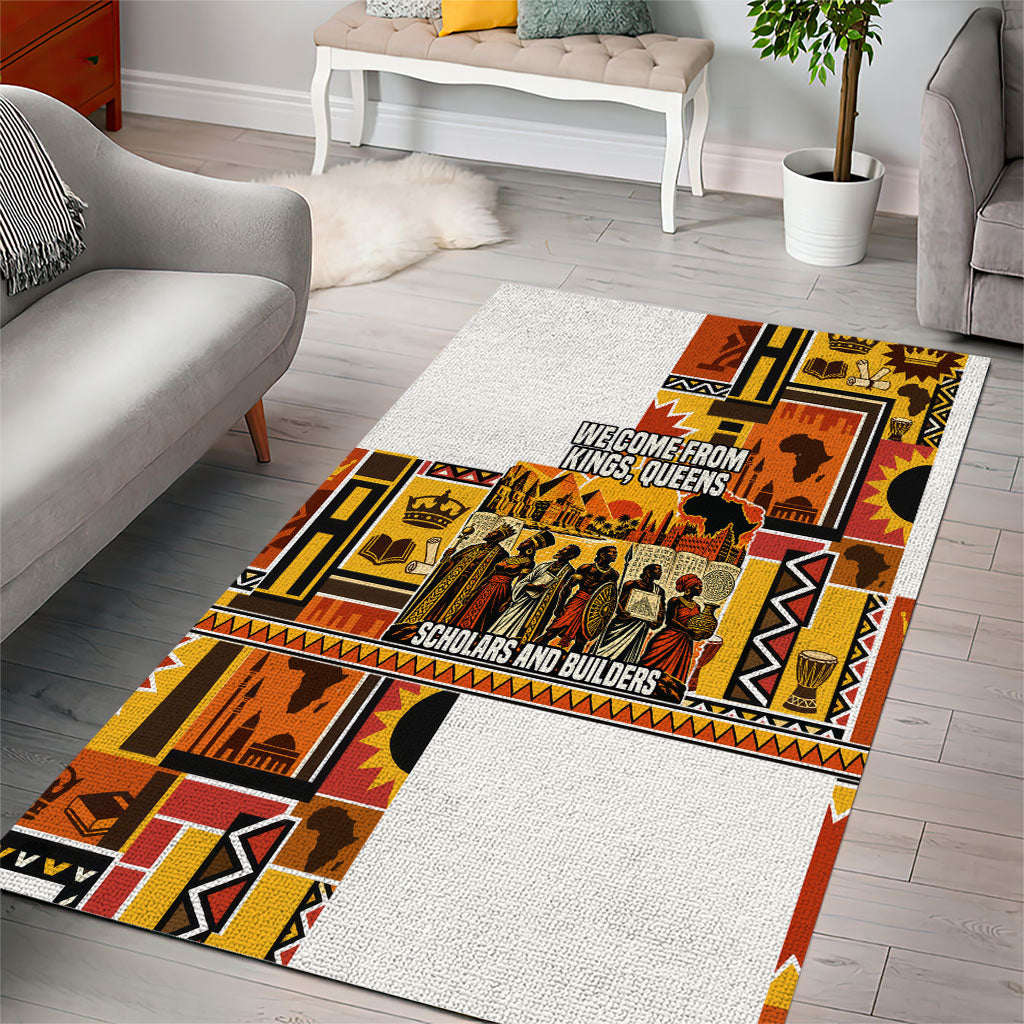 Black History Didn't Start With Slavery Area Rug Pan African Ancient Kings Queens