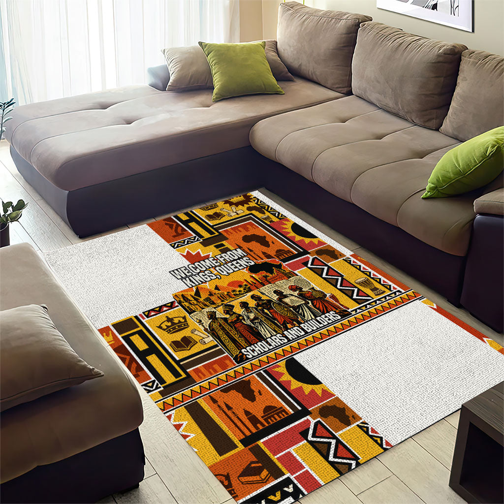 Black History Didn't Start With Slavery Area Rug Pan African Ancient Kings Queens