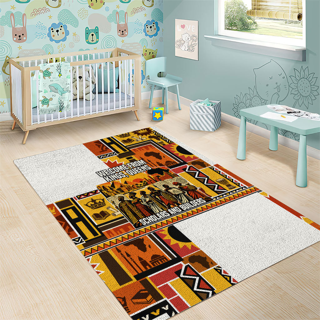 Black History Didn't Start With Slavery Area Rug Pan African Ancient Kings Queens
