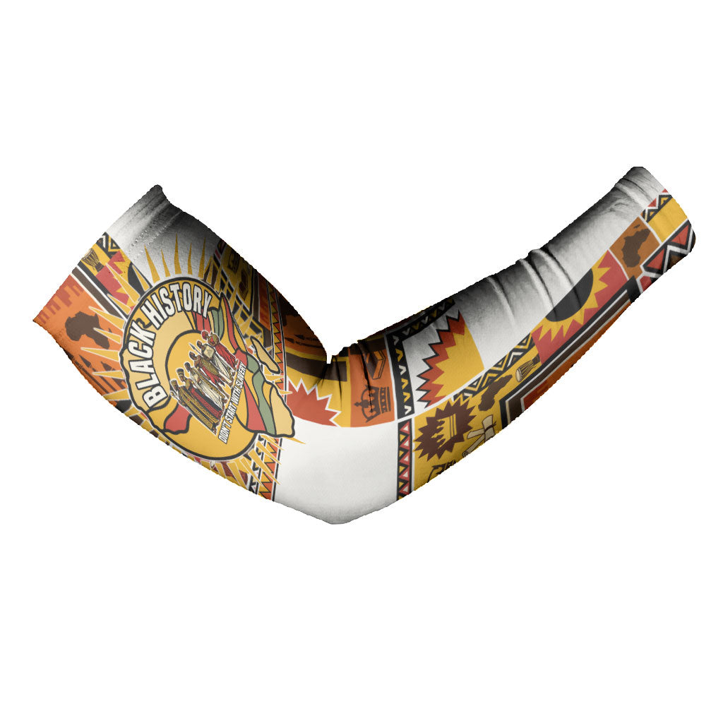 Black History Didn't Start With Slavery Arm Sleeves Pan African Ancient Kings Queens