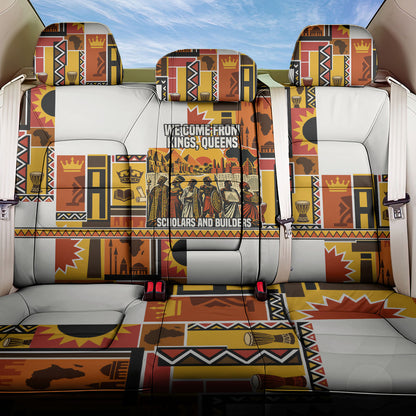 Black History Didn't Start With Slavery Back Car Seat Cover Pan African Ancient Kings Queens