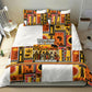 Black History Didn't Start With Slavery Bedding Set Pan African Ancient Kings Queens