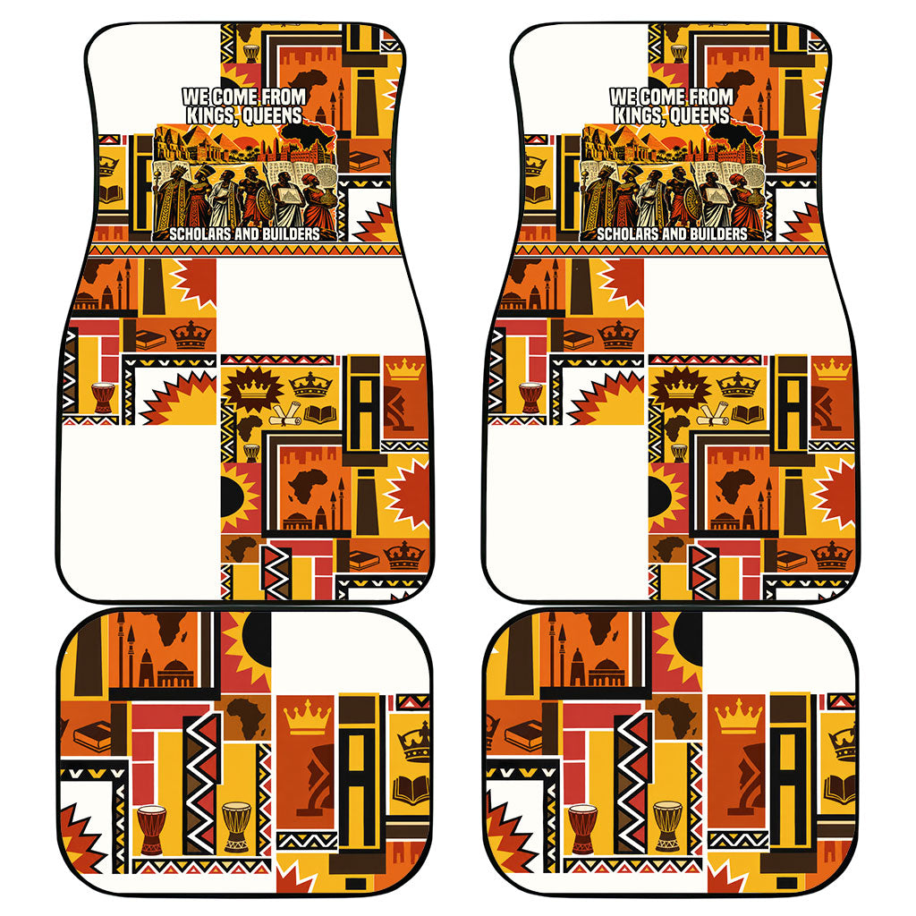 Black History Didn't Start With Slavery Car Mats Pan African Ancient Kings Queens