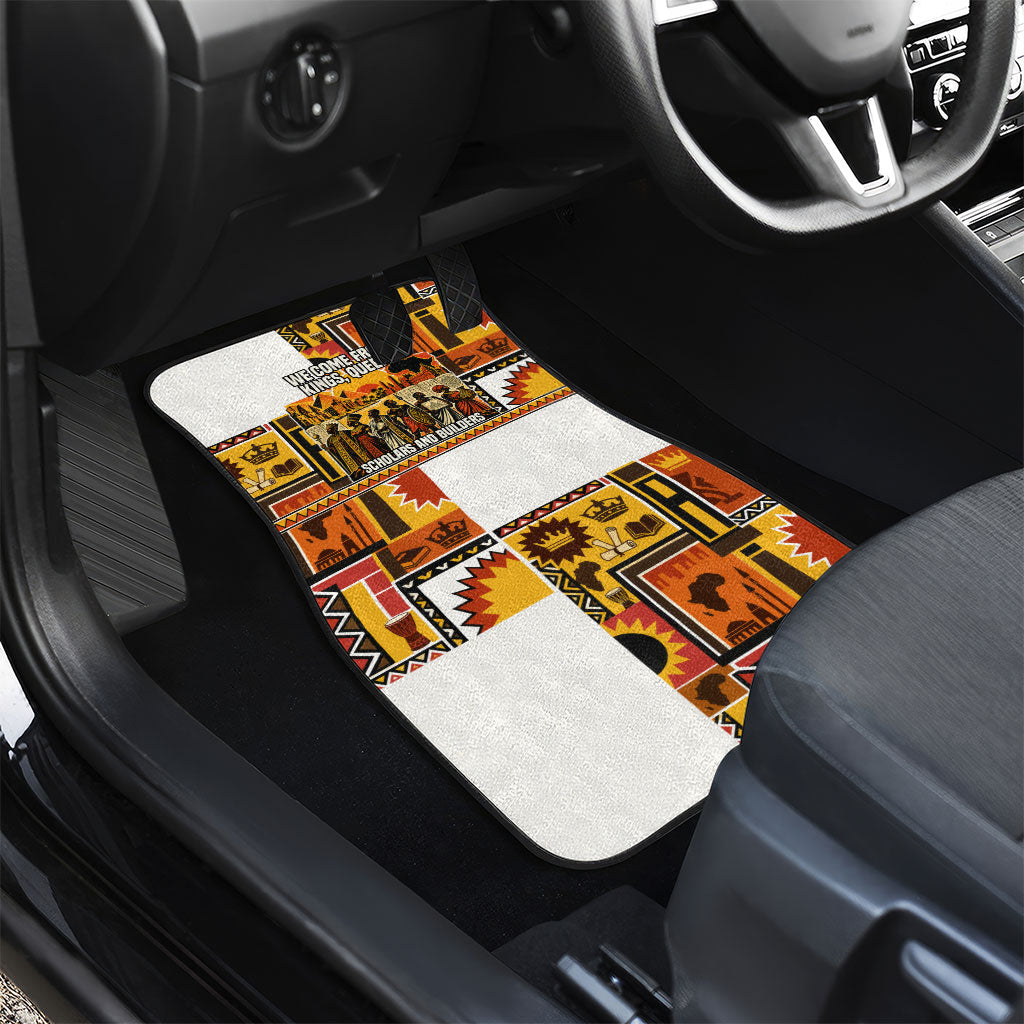 Black History Didn't Start With Slavery Car Mats Pan African Ancient Kings Queens