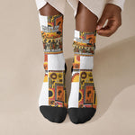 Black History Didn't Start With Slavery Crew Socks Pan African Ancient Kings Queens