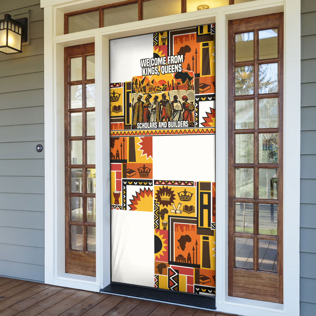 Black History Didn't Start With Slavery Door Cover Pan African Ancient Kings Queens